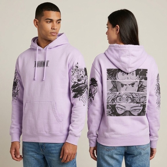 Project Mori Other - Project Mori My Hero Academia Manga Graphic Hoodie‎ Lavender Purple Medium Rare